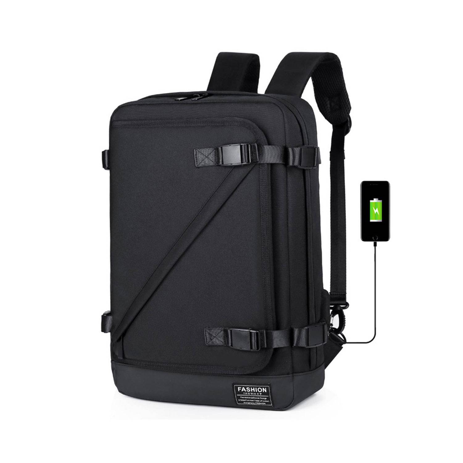 Polyester USB Charging Port Computer Backpack - Image 4