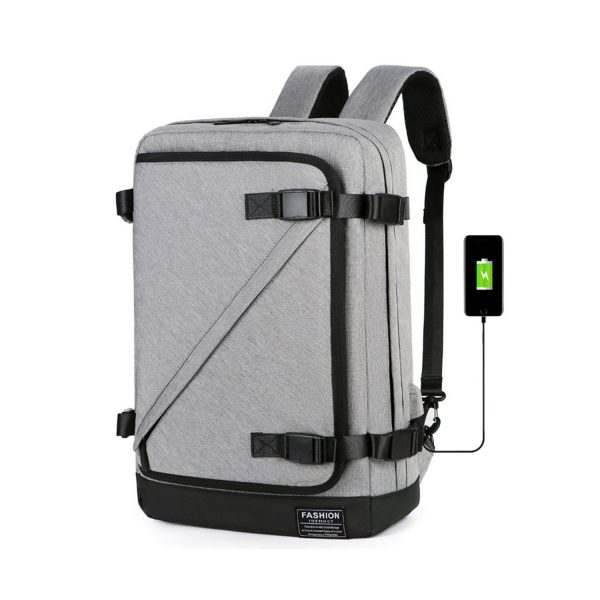 Polyester USB Charging Port Computer Backpack - Image 2