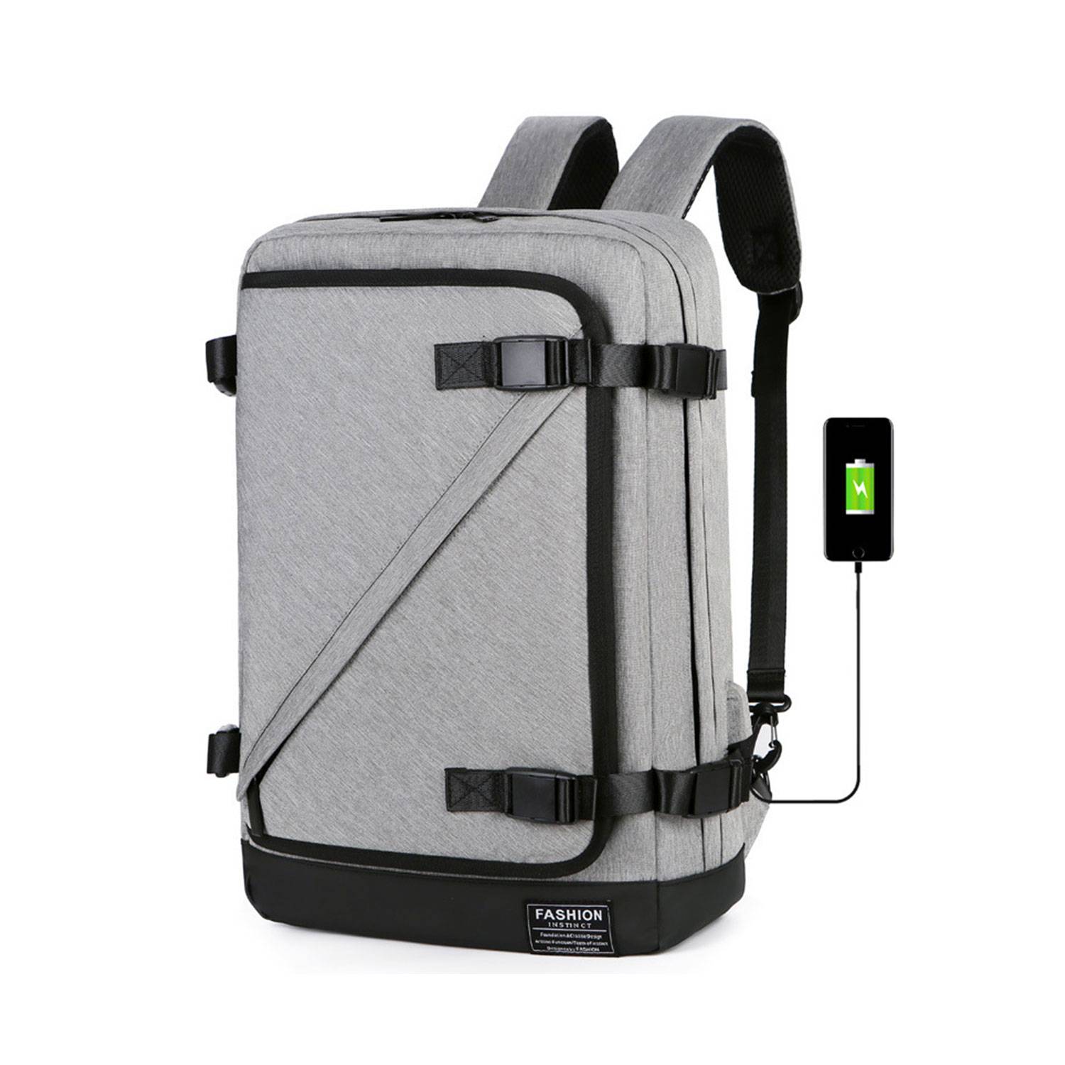 Polyester USB Charging Port Computer Backpack - Image 2