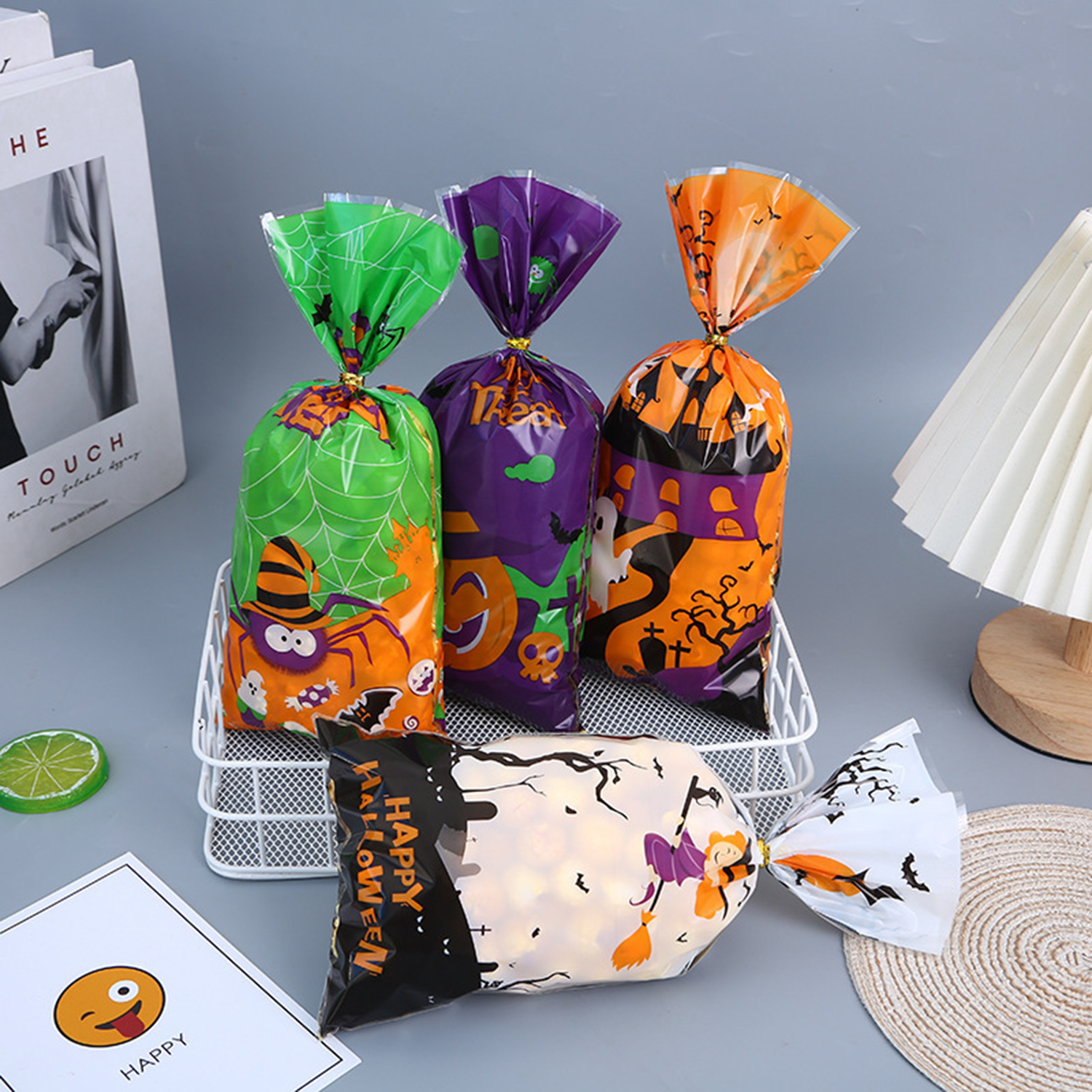 Custom Party Favor Halloween Plastic Candy Bag - Image 7