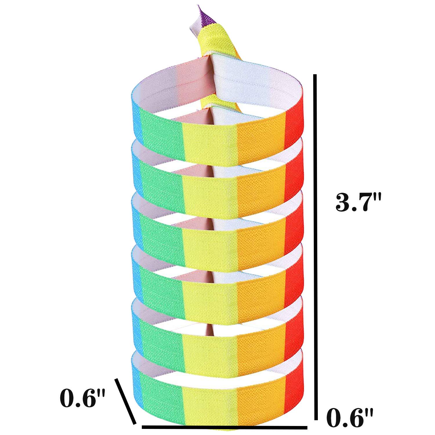 LGBT Rainbow Color Party Wristband - Image 6