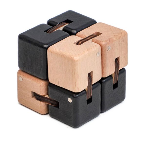 Kids Wooden Educational Puzzle Cube Toy - Image 3