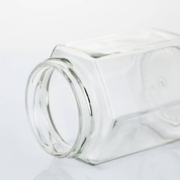 6 oz Glass Square Storage Jars - Image 3