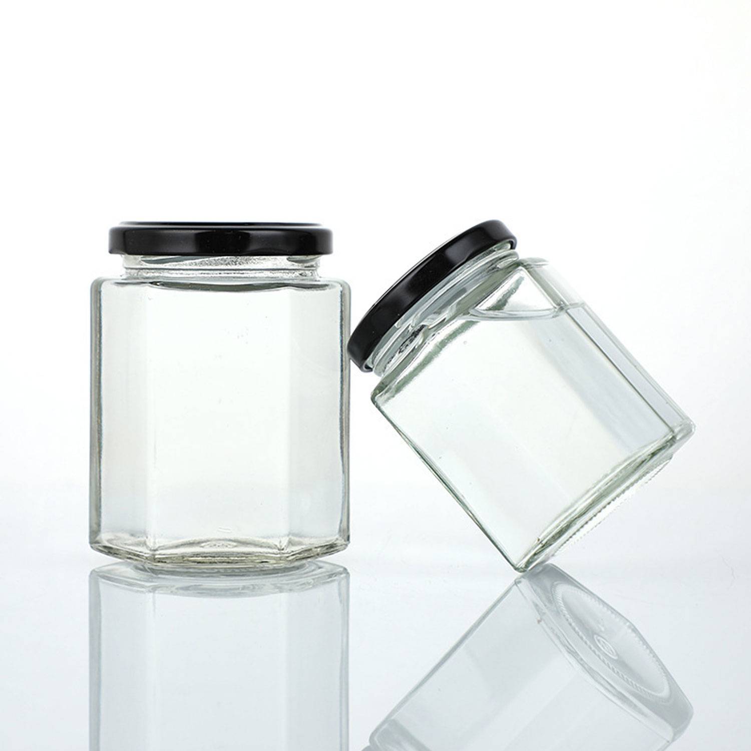 6 oz Glass Square Storage Jars - Image 2