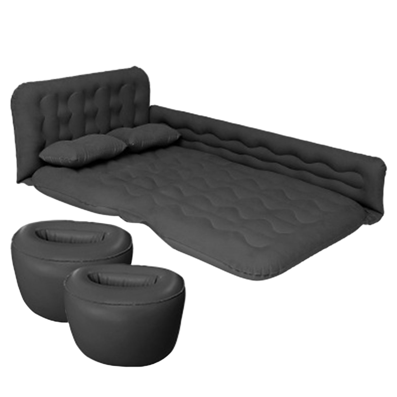 Car PVC Inflatable Sleeping Pad w/ 2 Pillows - Image 3