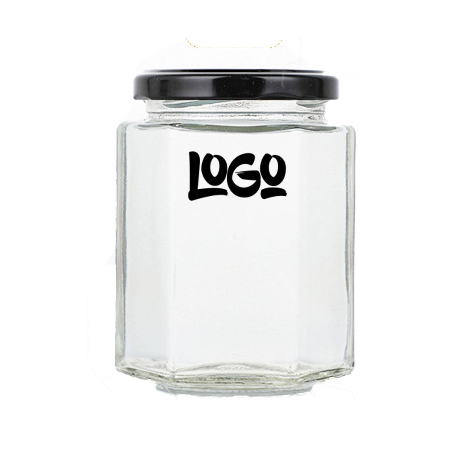 6 oz Glass Square Storage Jars