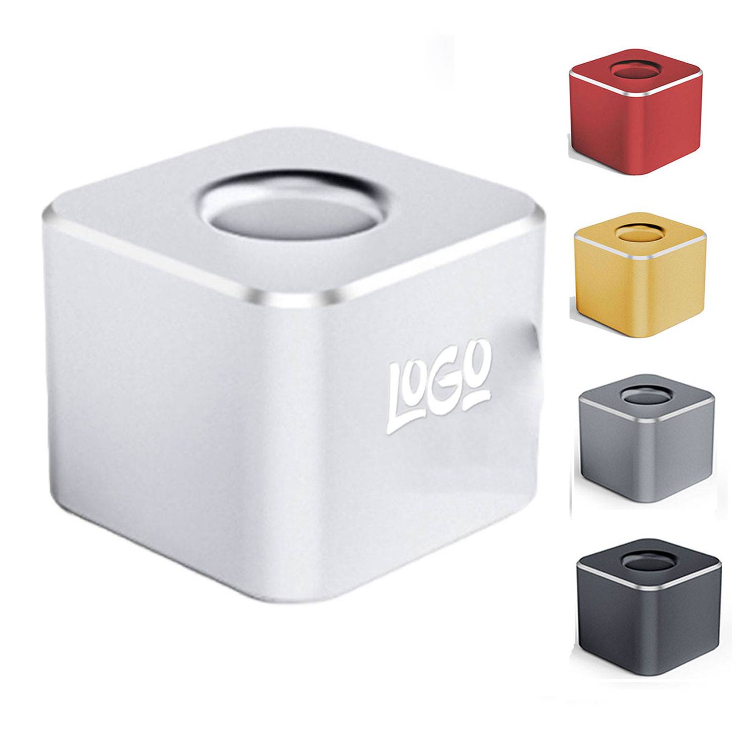 Office Aluminum Alloy Square Pen Holder