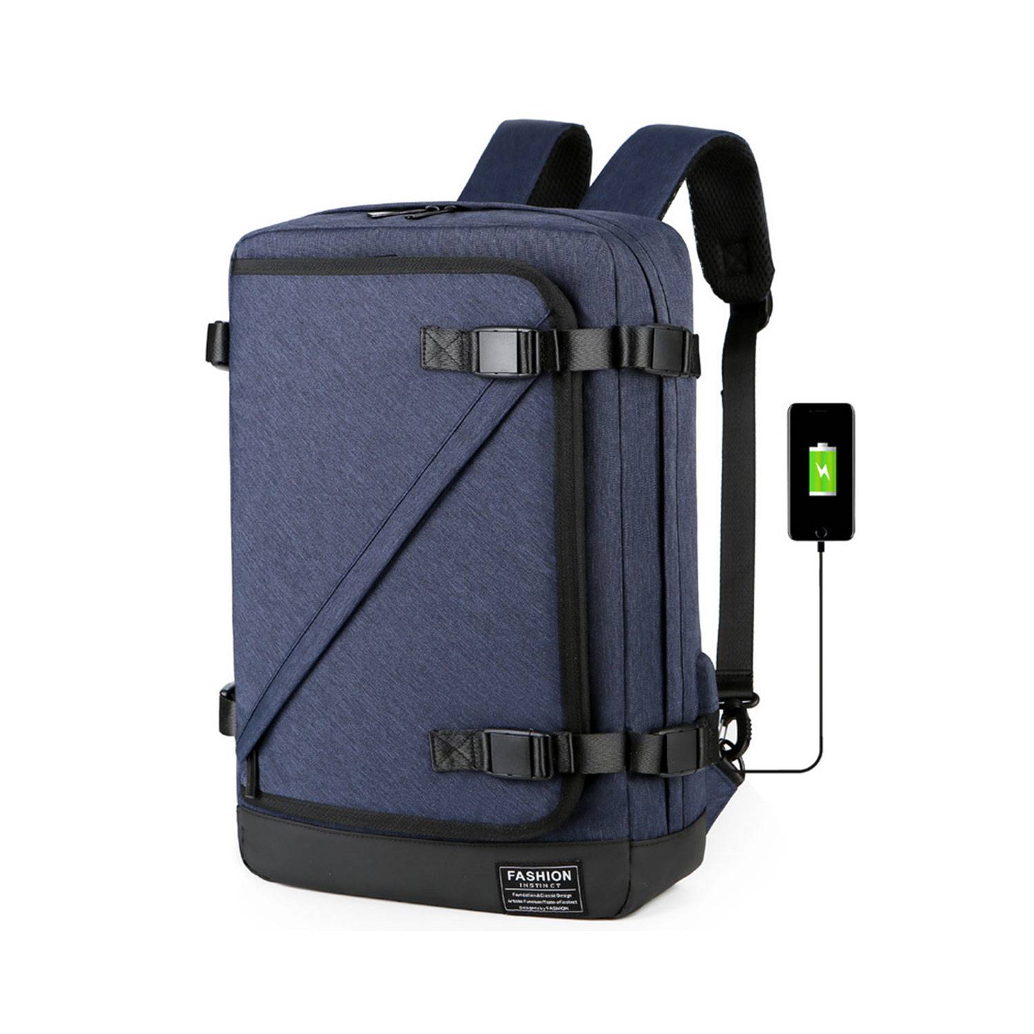 Polyester USB Charging Port Computer Backpack - Image 3