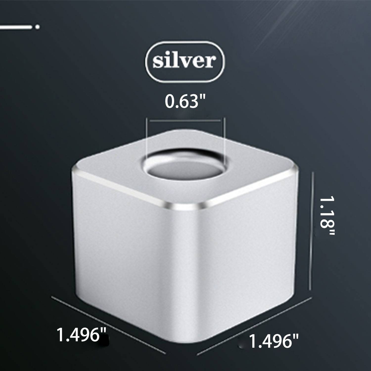 Office Aluminum Alloy Square Pen Holder - Image 9