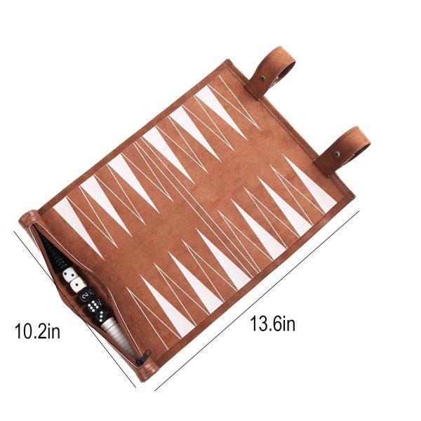 PU Leather Portable Roll Up Chess Set - Image 4