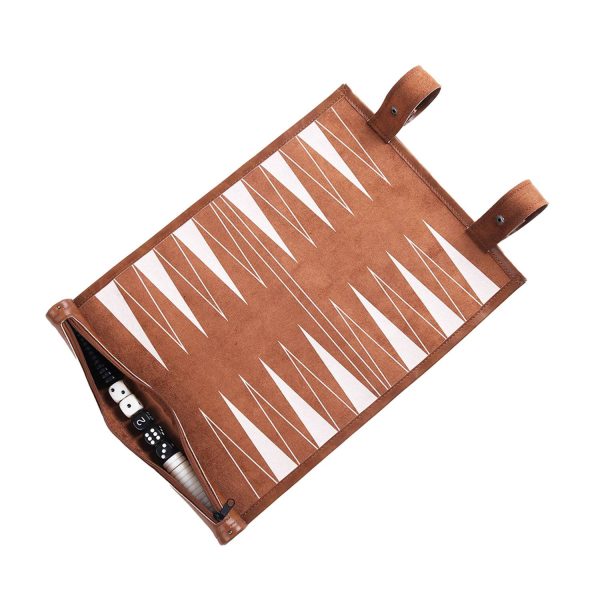 PU Leather Portable Roll Up Chess Set - Image 3