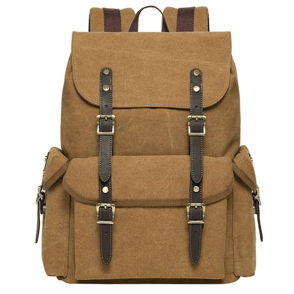 Canvas Wear Resistant Multifunctional Backpack - Image 3