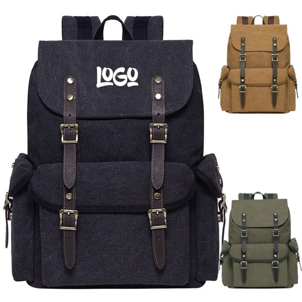 Canvas Wear Resistant Multifunctional Backpack